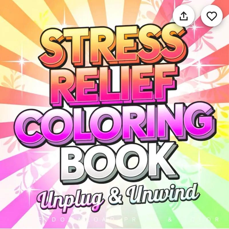 Stress Relief Colouring Book for When You Just Need to Unwind - Unplug & Unwind Edition