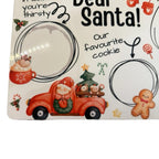 Dear Santa Christmas Eve Treat Board Ready Easy for Christmas Eve Our Favourite Cookie Design with Gingerbread Man & Reindeer