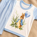 New baby bunny pyjamas making them a lovely gift to celebrate a newborn available in sizes 0-3 and 3-6 months can also add a name to them by leaving a note at the checkout or messaging me once ordered