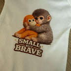 Punch the monkey romper suite-small but brave