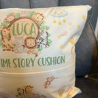 Personalised Bed time story let’s go on an adventure pocket cushion. Safari cushion, nursery cushion, pillow