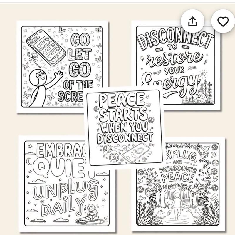 Stress Relief Colouring Book for When You Just Need to Unwind - Unplug & Unwind Edition