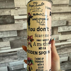 I Was Told To Check My Attitude - Pink 20oz Tumbler with Cartoon Cow Design - Perfect for Daily Use, with lid and straw for hot and cold drinks