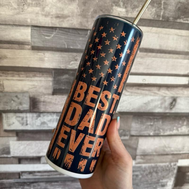 If Dad Can't Fix It We're All Screwed Insulated 20oz Tumbler with Lid and Straw Perfect for Dad Gifts Drinkware Bottle