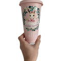 Easter Bunny Themed Cold Cup Personalised with Name Available in 2 Colours and 2 Sizes Perfect for Easter Celebrations