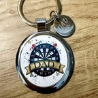 Dad sliver keyring with a small dad charm on perfect for Father’s Day, a gift to your dad, men’s gift, gifts for dads, Father’s Day gifts