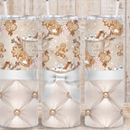 Christmas Themed Tumblers with Lid and Straw in 20oz and 12oz Sippy Cups Featuring Festive Gingerbread Design Bottle Drinkware Water Bottles Insulated Bottled Portable Washable Reusable Flasks