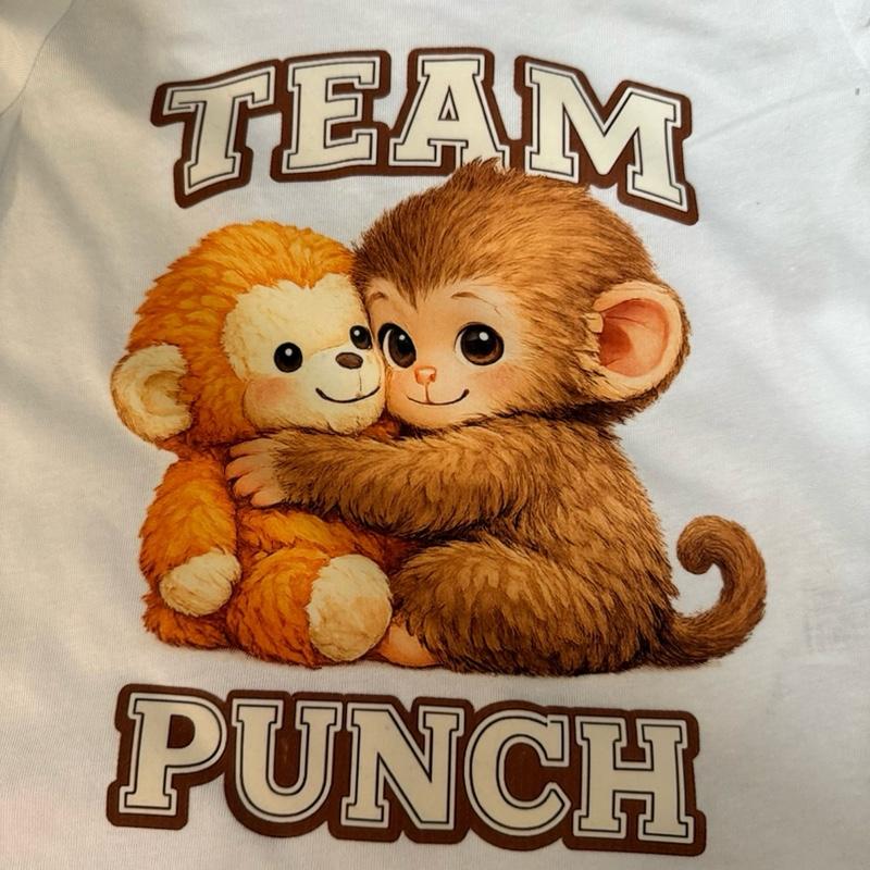 Punch the monkey t-shirt for boys and girls