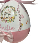 Giant plastic Easter egg perfect for filling with Easter gifts and can be reused over and over again. Fillable bunny plastic Easter egg
