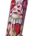 Valentines 20oz Insulated Tumbler for Hot and Cold Drinks BPA Free Water Bottle with Gnome Design Drinkware Flasks Mug Bottled Portable iced coffee