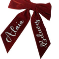 Personalised red hair clip perfect for around Christmas time to wear