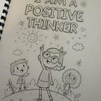 Childrens Positive Affirmations Colouring Book with Fun Characters and Inspirational Quotes for Kids