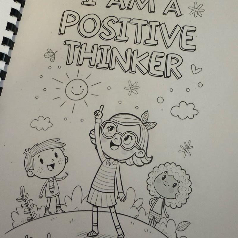 Childrens Positive Affirmations Colouring Book with Fun Characters and Inspirational Quotes for Kids