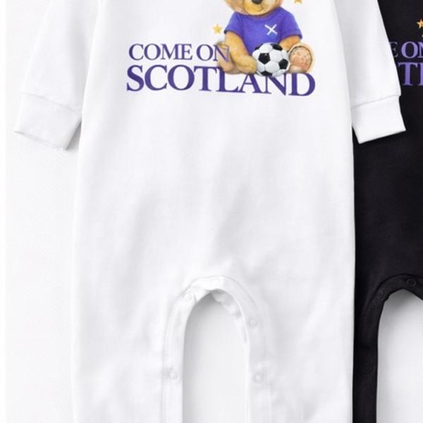 Come on Scotland football baby vest, baby grow, baby romper.