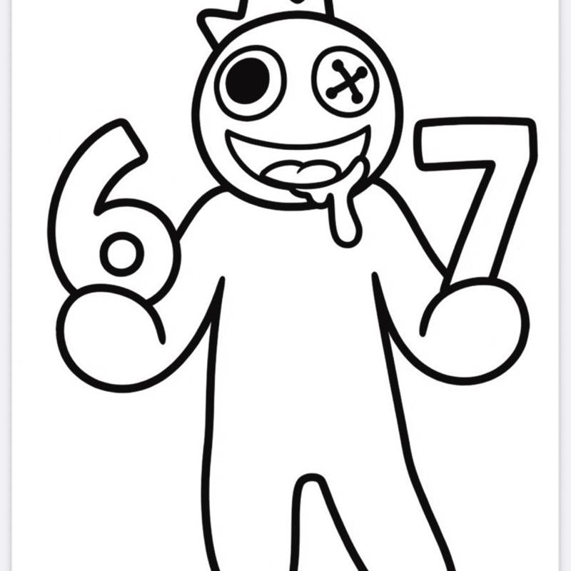 I Love 67 Colouring Books - 21 Pages for Creative Fun and Relaxation activity pack