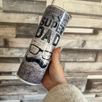 Super Dad 20oz Insulated Double Walled Tumbler for Hot and Cold Drinks with Lid and Straw Perfect Gift for Fathers