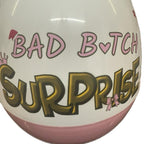 Personalised Pinkmas Surprise 16inch Jumbo Egg Makeup Themed Christmas Gift with Bow