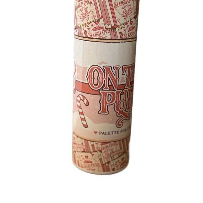 Make Up Themed 20oz Tumbler Bpa Free Double Walled with Lid and Straw - On The Pull Palette Drinkware Flasks Mug Bottles Bottled Water Bottles Portable Stylish Beverage Insulated