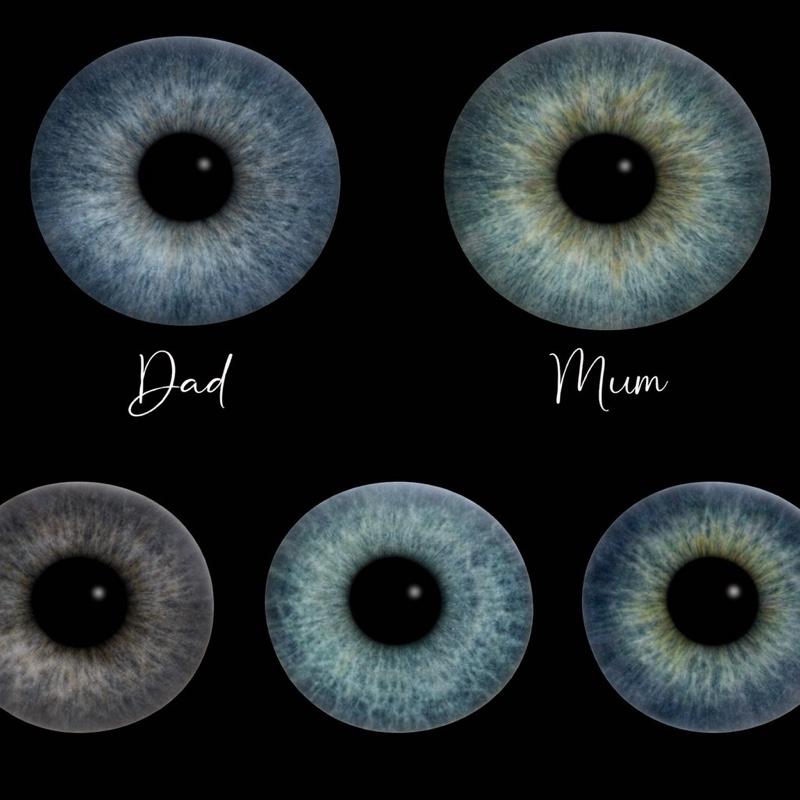 Beautiful Enhanced eye art, can be personalised, from 2 to 6 eyes, different designs available