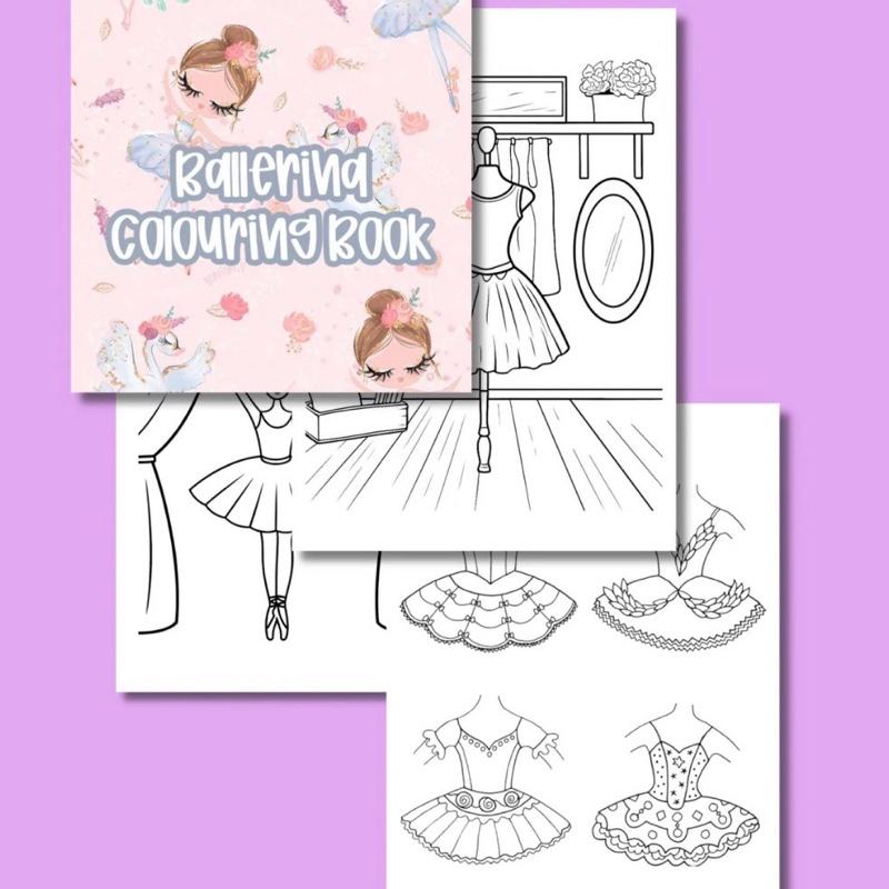 Ballerina Colouring Book Perfect for Any Ballerinas Who Love to Colour Featuring Adorable Tutus and Ballet Scenes