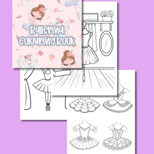 Ballerina Colouring Book Perfect for Any Ballerinas Who Love to Colour Featuring Adorable Tutus and Ballet Scenes