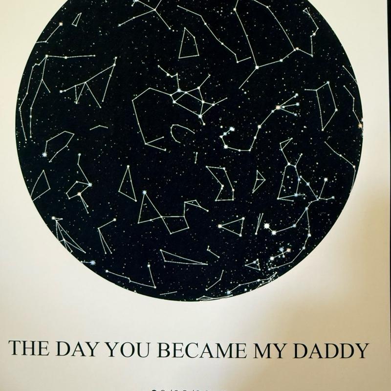 Pay what you can. Perfect Father’s Day gift. The day you became my dad a4 high quality card print, star chart, star picture, Father’s Day print. Once you order message me your details so I can create the perfected gift for your loved ones