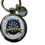Dad sliver keyring with a small dad charm on perfect for Father’s Day, a gift to your dad, men’s gift, gifts for dads, Father’s Day gifts