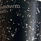 Black and white glitter effect 20oz tumbler for hot and cold drinks with lid and straw