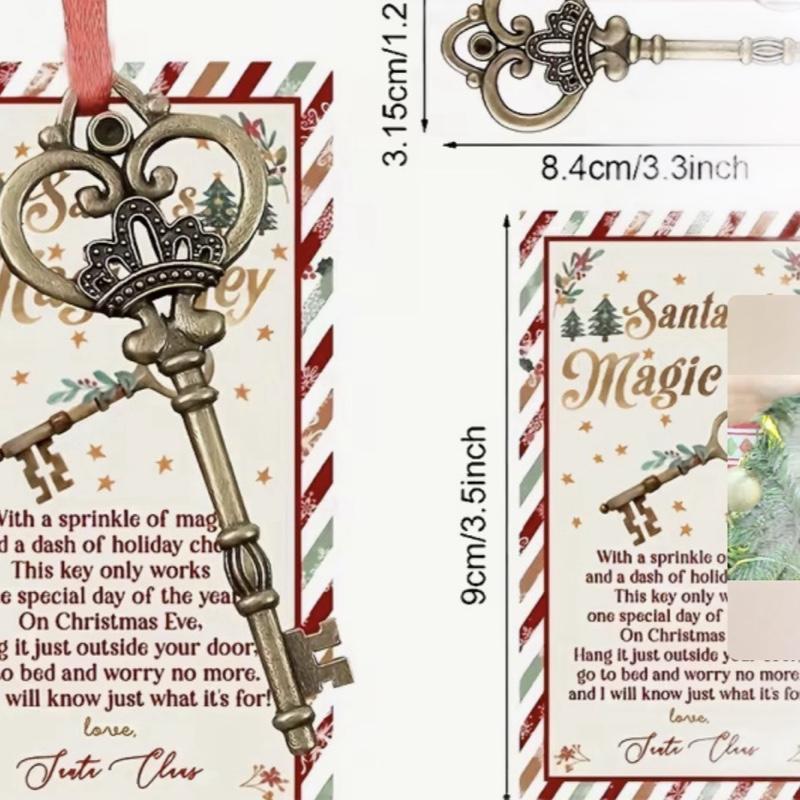Santas magic key perfect for Christmas Eve box Magical Decoration Ornaments
