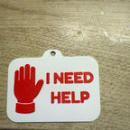 plastic 3d printed communication cards for assisting non-verbal adults and children, english language. Comes on a breakaway lanyard and you can chose between 3 and 11 of the cards in the pictures to match the colour of chosen lanyard. Message once ordered