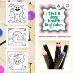 Bold and easy creepy monster colouring book