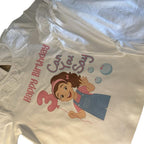 Happy Birthday Can You Say 3 Pyjamas with Frill Neck and Ankles for Kids Featuring a Cute Cartoon Design