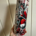 Scary Halloween 20oz hot and cold drinks tumbler with lid and straw