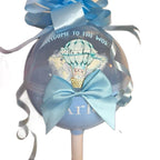 Giant fillable Easter themed plastic lollipop in yellow not filled Gift, organiser. Easter, birthday or valentines gift Hermione Granger