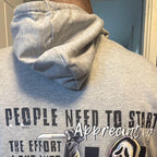 Horror ghost organic hoodie. People need to start appreciating the effort I put in to not become a serial killer. All sizes available. Organic cotton