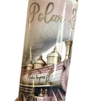 Express Train Christmas Themed Hot and Cold Drinks Tumbler with Lid and Straw Festive Design Drinkware Flasks Portable Mug Water Bottles Bottled