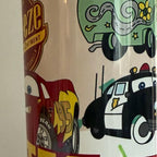 Personalised childrens car and truck tumbler with lid and straw for hot and cols drinks. Add note at checkout out if want personalised with name
