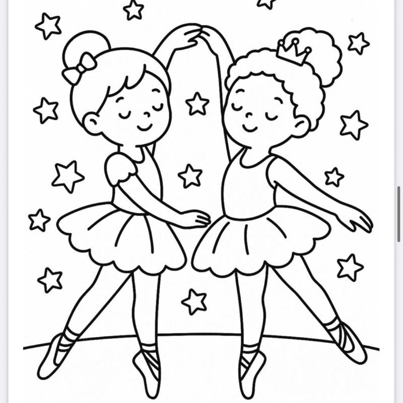 Ballerina Colouring Book Perfect for Any Ballerinas Who Love to Colour Featuring Adorable Tutus and Ballet Scenes