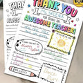 Pay what you can- Teacher print out that you can do together making it a very personal teachers  gift. End of term teachers gift. Personalised teachers gift. DIY gift for teachers. Teachers keepsake gift