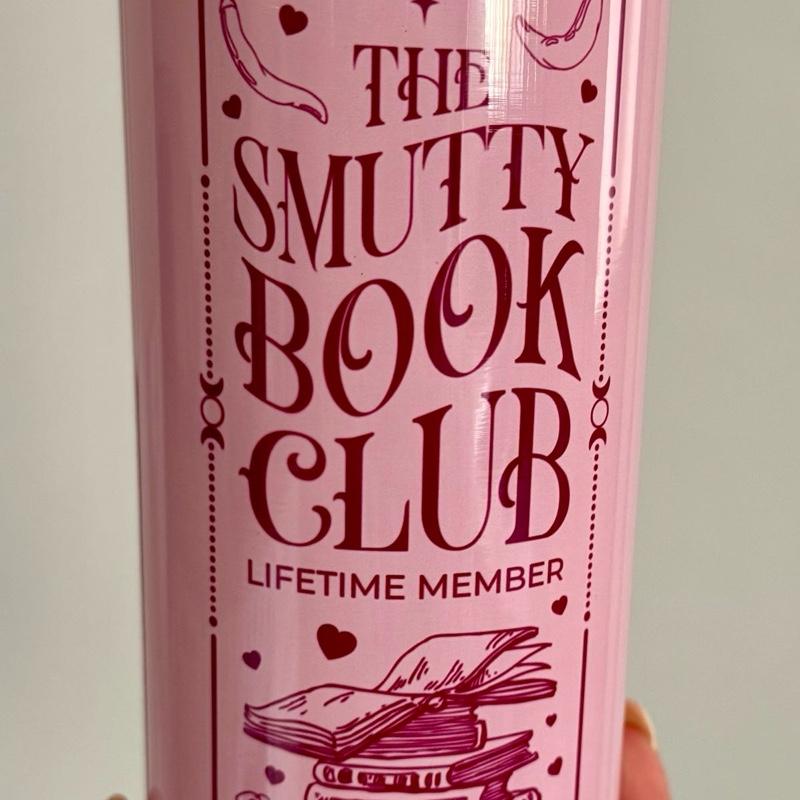 Pink Smutty Book Club 20oz Tumbler with Lid and Straw for Hot and Cold Drinks - Perfect for Book Lovers