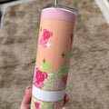 Candy bear 20oz tumbler with lid and straw for hot and cold drinks