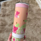 Candy bear 20oz tumbler with lid and straw for hot and cold drinks