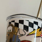 Personalised childrens car and truck tumbler with lid and straw for hot and cols drinks. Add note at checkout out if want personalised with name