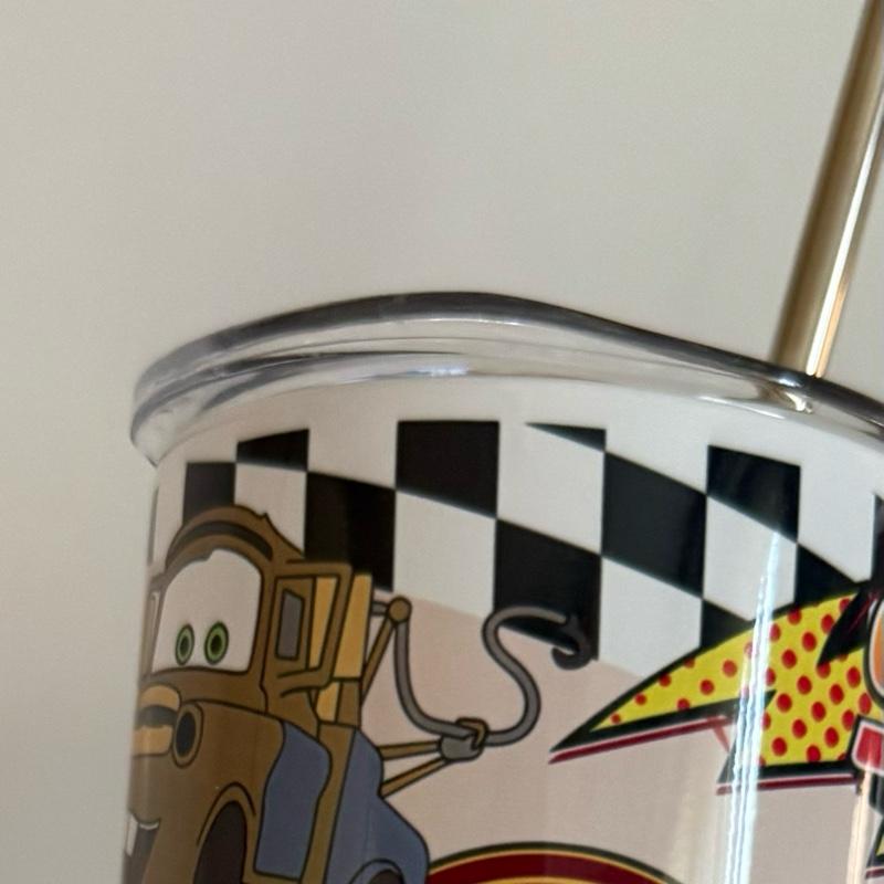 Personalised childrens car and truck tumbler with lid and straw for hot and cols drinks. Add note at checkout out if want personalised with name