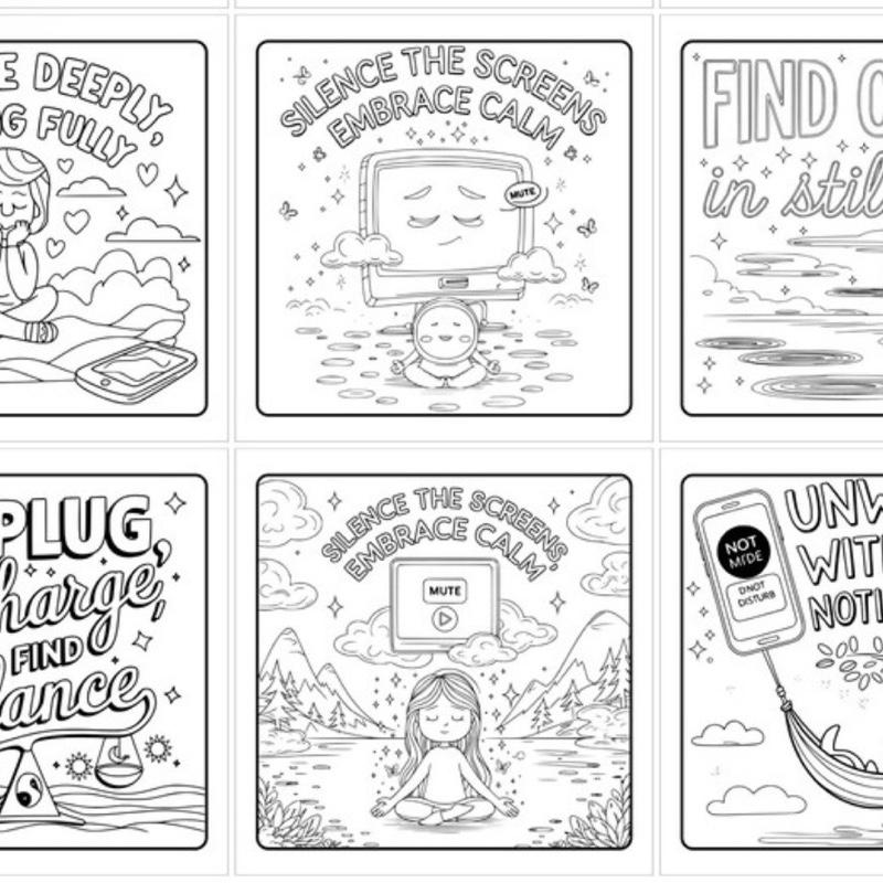 Stress Relief Colouring Book for When You Just Need to Unwind - Unplug & Unwind Edition