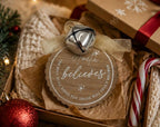 Personalised Christmas Believe Bell | Wooden Christmas Eve Keepsake Decoration