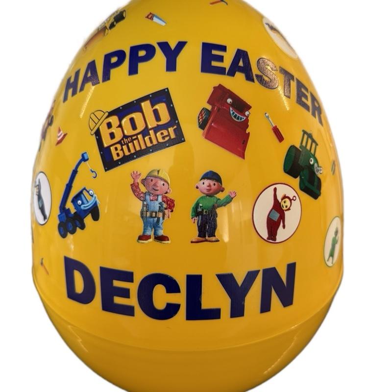 Custom 16inch Storage Egg Personalizable with Name and Picture in Various Colors Perfect for Gifts and Keepsakes
