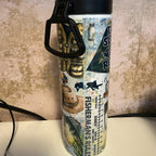 Reel Cool Dad 20oz Double Walled Insulated Tumbler for Hot and Cold Drinks with Flip Up Lid Perfect Father's Day Gift for Any Dad who Loves Fishing