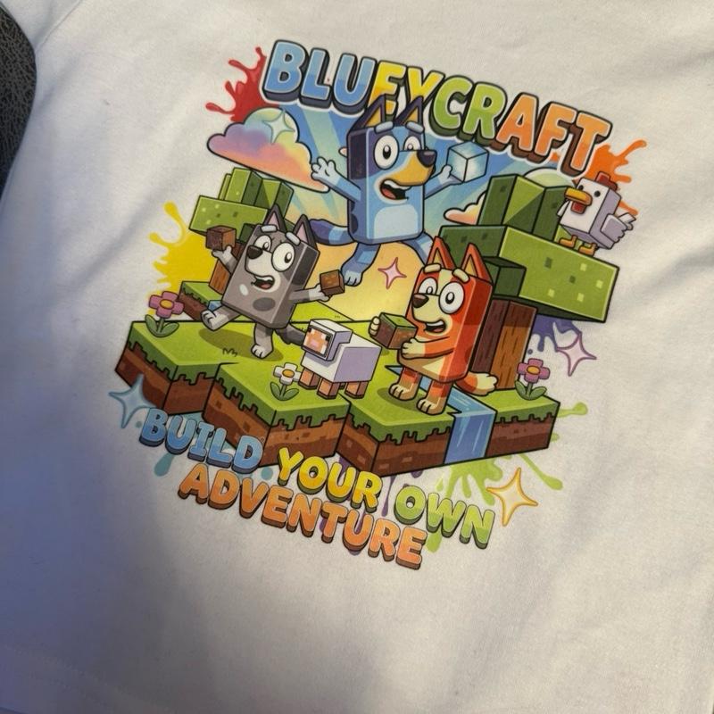 Building blocks high quality t-shirt for younger children