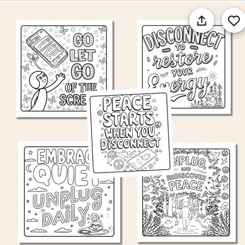 Stress Relief Colouring Book for When You Just Need to Unwind - Unplug & Unwind Edition